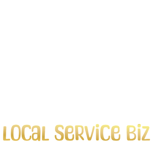local service biz logo - white