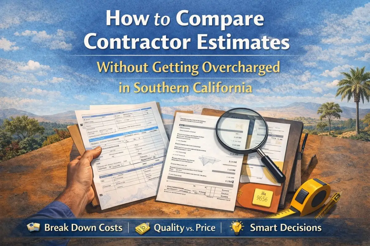 general contractor - how to compare estimates - local service biz