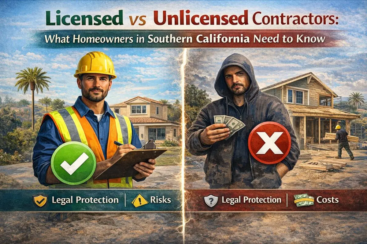 general contractor - license vs unlicensed - local service biz