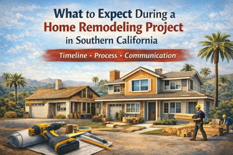 What to Expect During a Home Remodeling Project in Southern California: Timeline, Process, and Communication