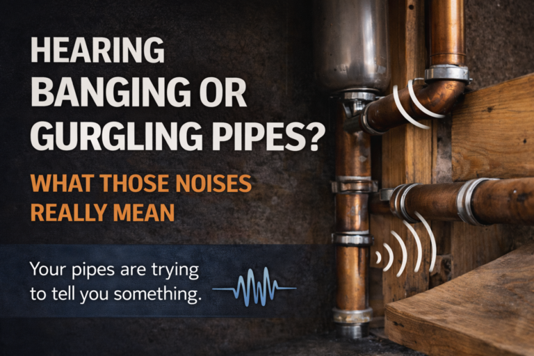 Hearing Banging or Gurgling Pipes? What Those Noises Really Mean