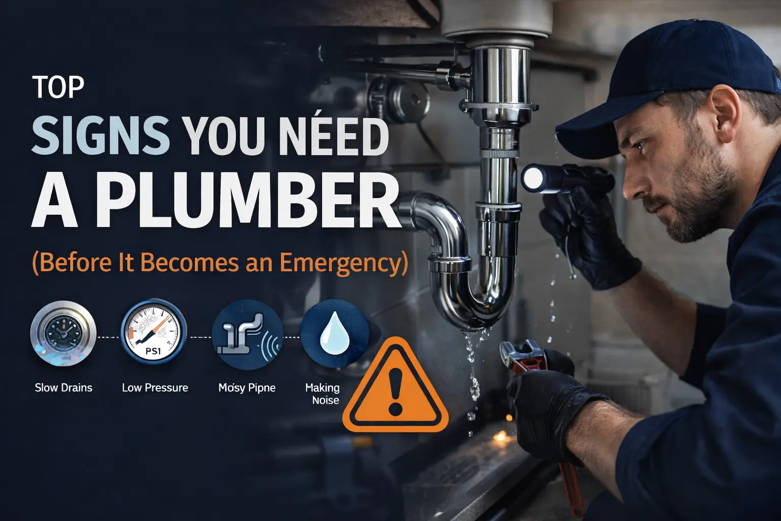 top signs you need a plumber - local service biz