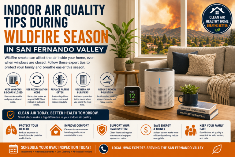 Indoor Air Quality Tips During Wildfire Season in San Fernando Valley