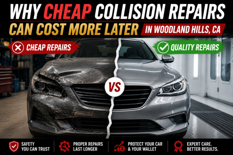 Why Cheap Collision Repairs Can Cost More Later for Drivers in Woodland Hills, CA