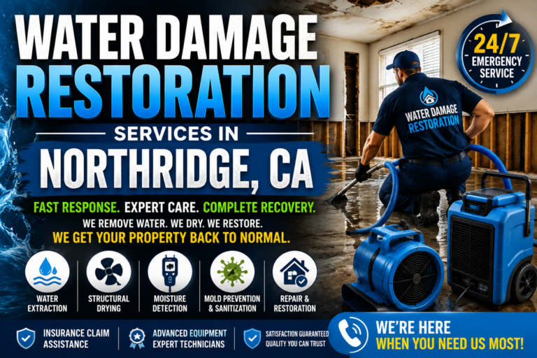 Water Damage Restoration Services in Northridge, CA: What Property Owners Should Do After Water Damage